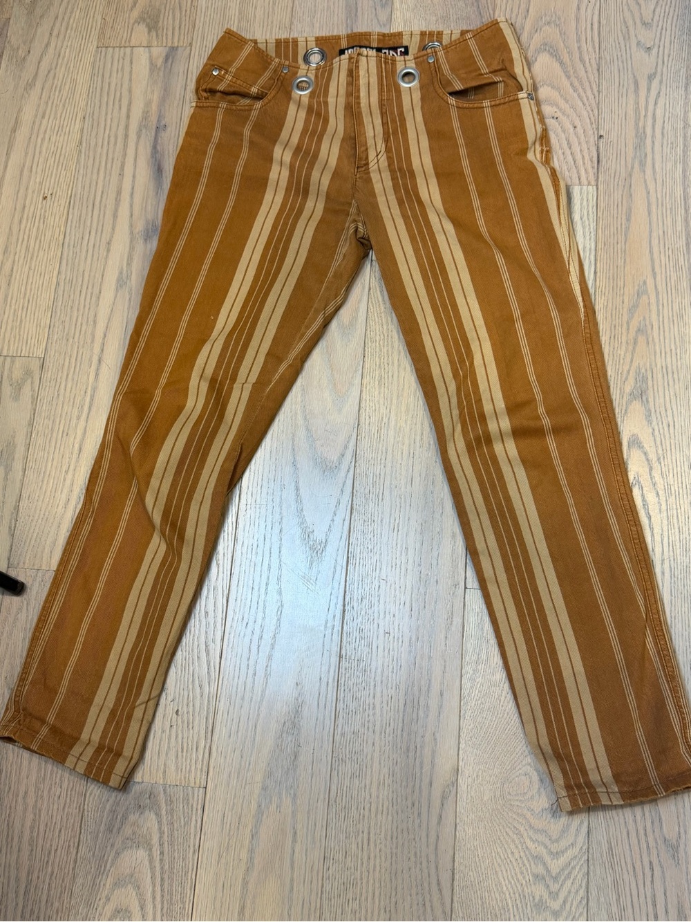 Jean Paul Gaultiet pants striped brown sise 40